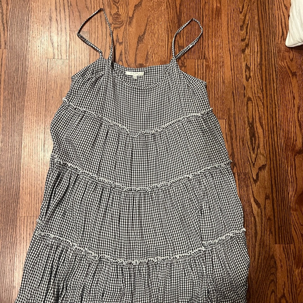 Black and White Gingham Dress